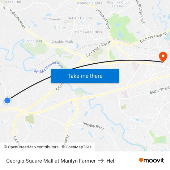 Georgia Square Mall at Marilyn Farmer to Hell map