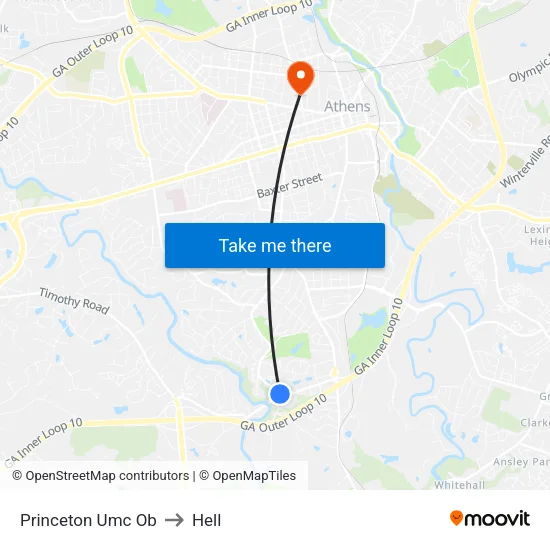 Princeton Umc Ob to Hell map