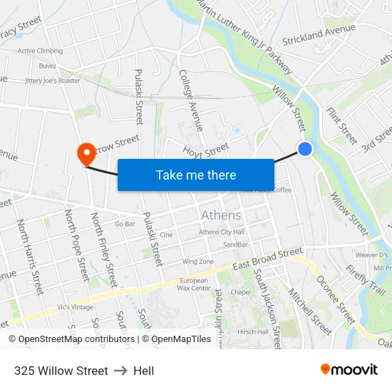 325 Willow Street to Hell map