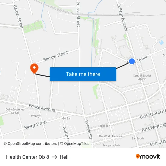 Health Center Ob 8 to Hell map