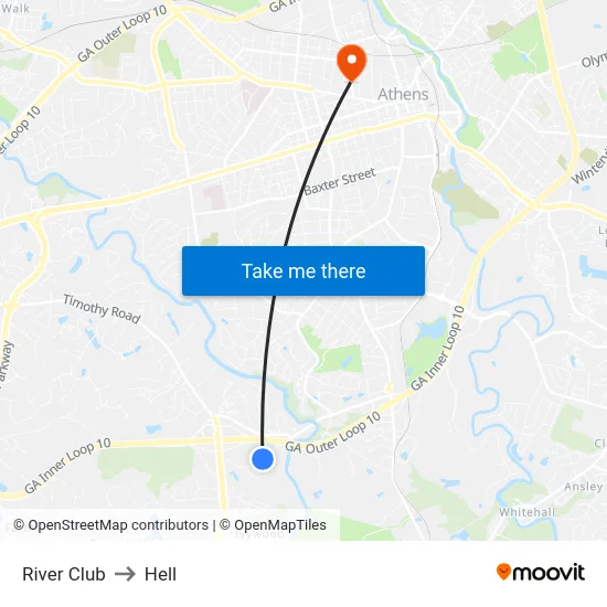 River Club to Hell map
