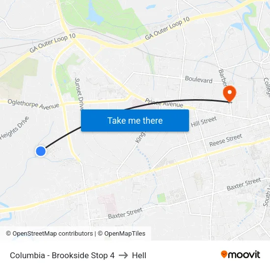 Columbia - Brookside Stop 4 to Hell map