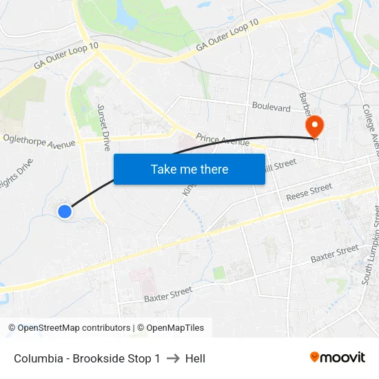 Columbia - Brookside Stop 1 to Hell map