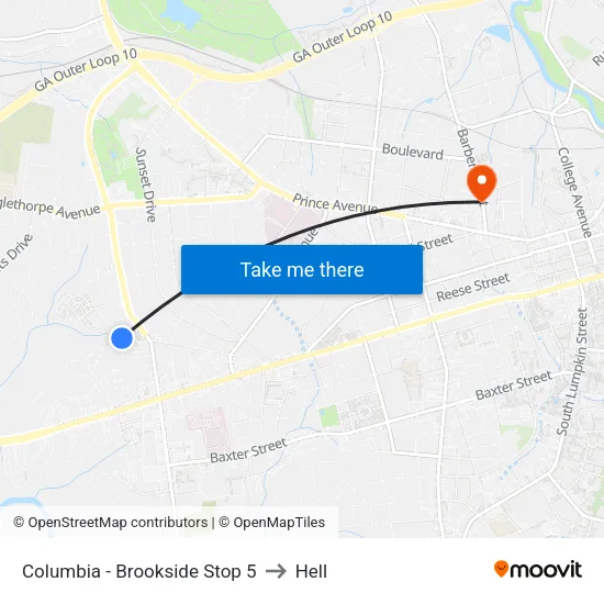 Columbia - Brookside Stop 5 to Hell map