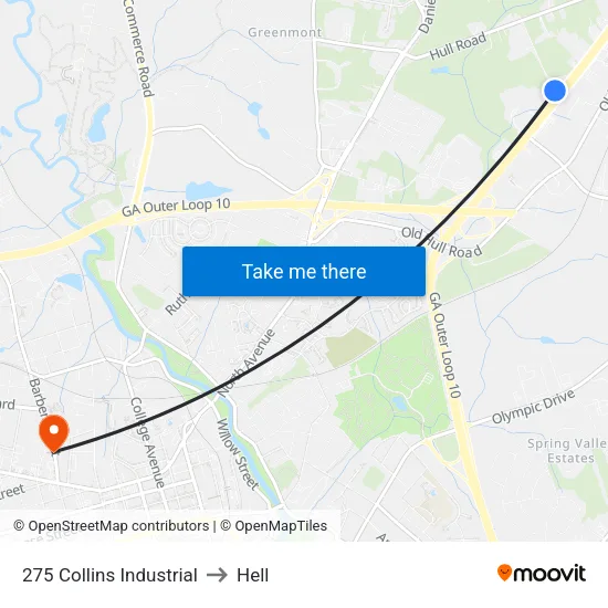 275 Collins Industrial to Hell map