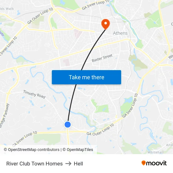 River Club Town Homes to Hell map