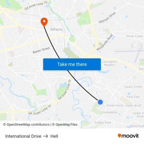 International Drive to Hell map