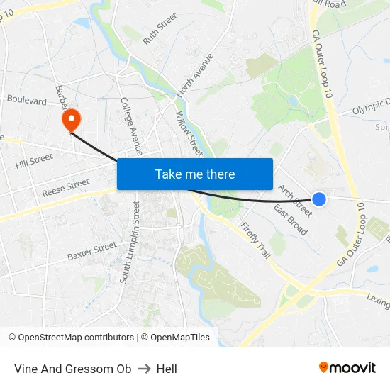 Vine And Gressom Ob to Hell map