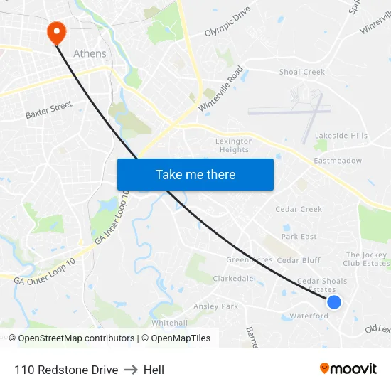 110 Redstone Drive to Hell map