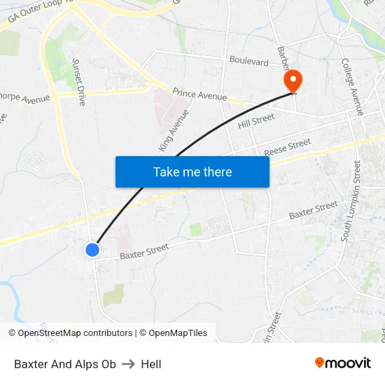 Baxter And Alps Ob to Hell map