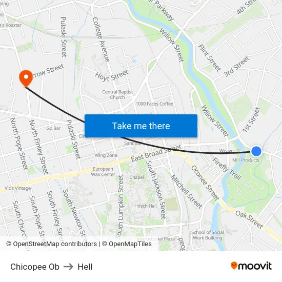 Chicopee Ob to Hell map