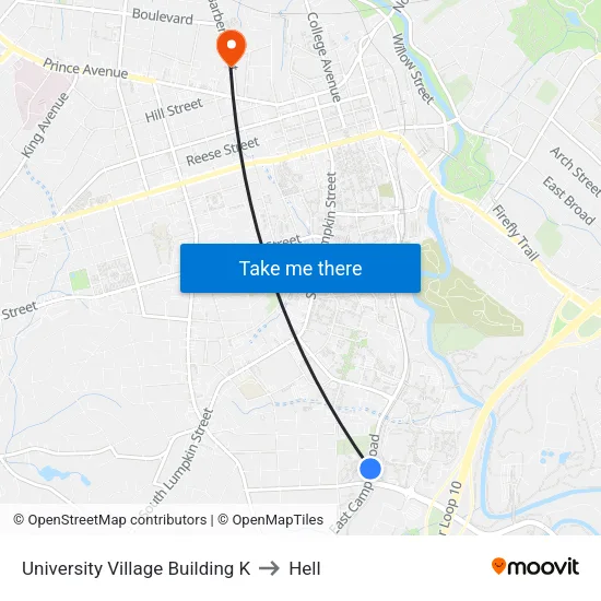 University Village Building K to Hell map