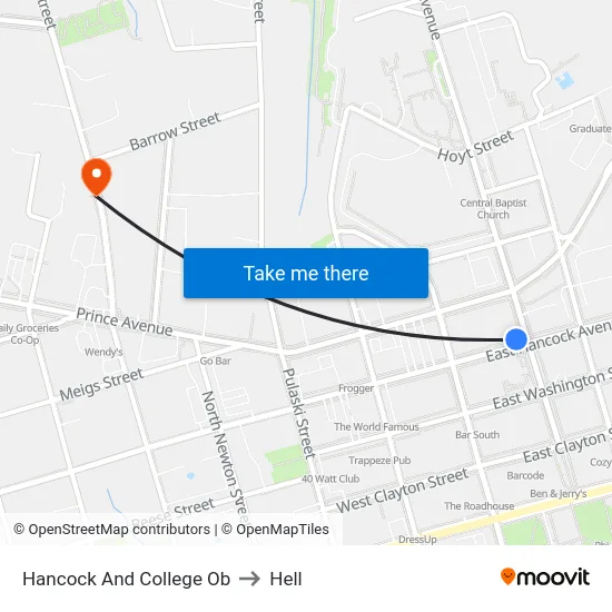 Hancock And College Ob to Hell map