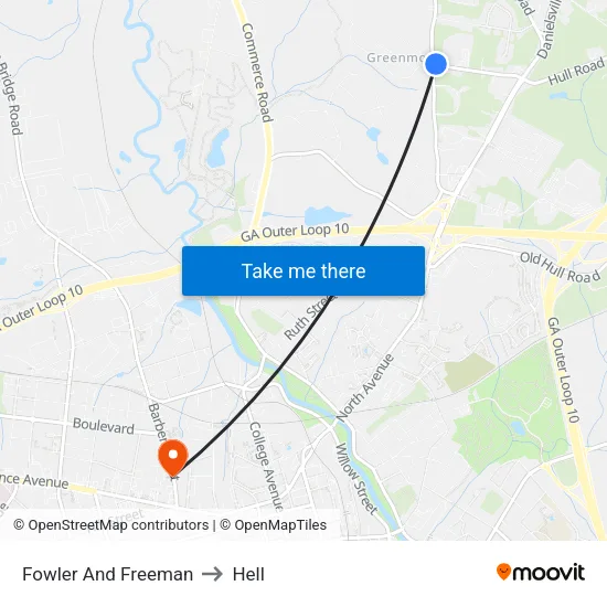 Fowler And Freeman to Hell map