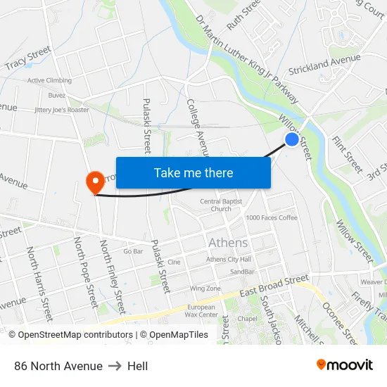 86 North Avenue to Hell map