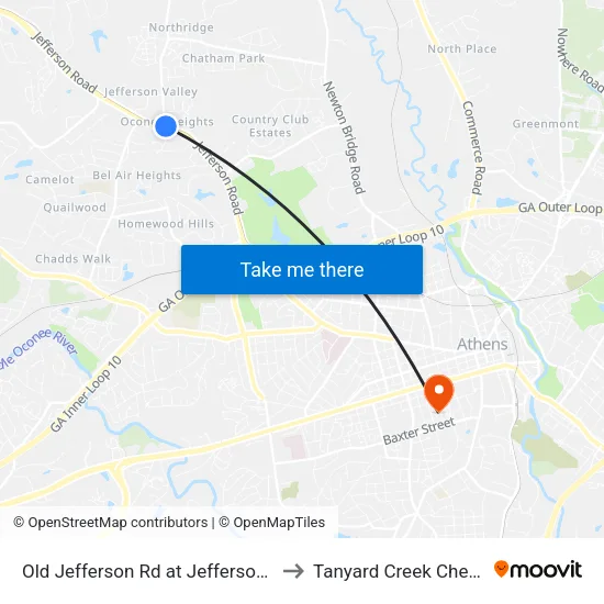 Old Jefferson Rd at Jefferson River Rd to Tanyard Creek Chew Crew map