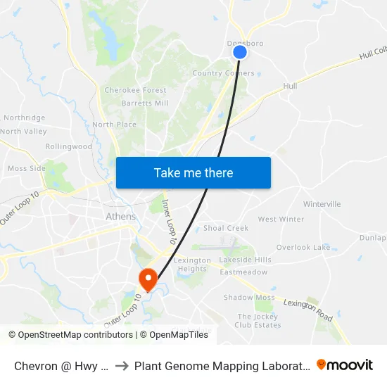 Chevron @ Hwy 29 to Plant Genome Mapping Laboratory map