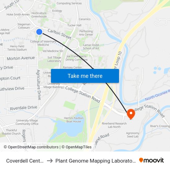 Coverdell Center to Plant Genome Mapping Laboratory map