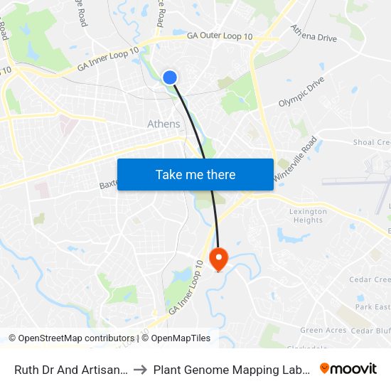 Ruth Dr And Artisan Pl Ib to Plant Genome Mapping Laboratory map