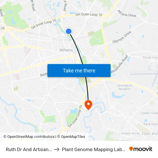Ruth Dr And Artisan Pl Ib to Plant Genome Mapping Laboratory map