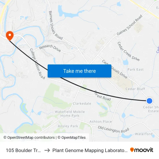 105 Boulder Trail to Plant Genome Mapping Laboratory map