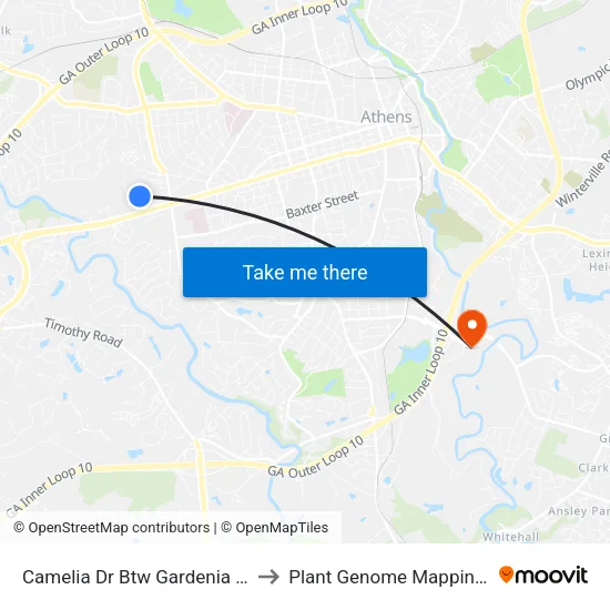 Camelia Dr Btw Gardenia And Broad Ob to Plant Genome Mapping Laboratory map