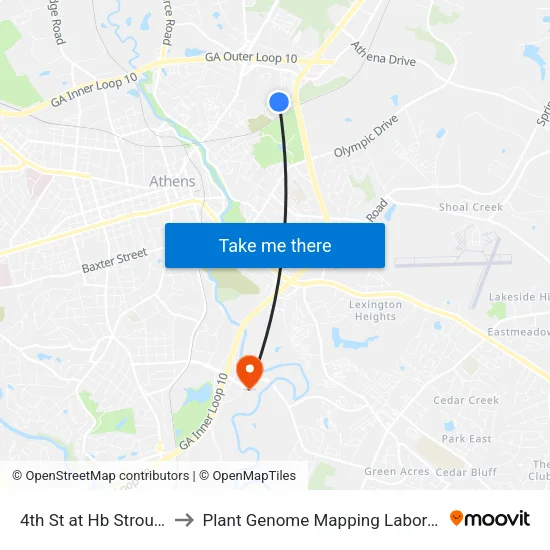 4th St at Hb Stroud Ib to Plant Genome Mapping Laboratory map