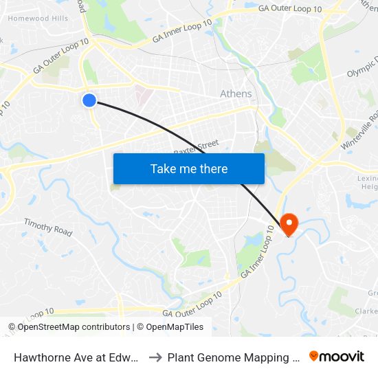 Hawthorne Ave at Edwards Dr Ob to Plant Genome Mapping Laboratory map