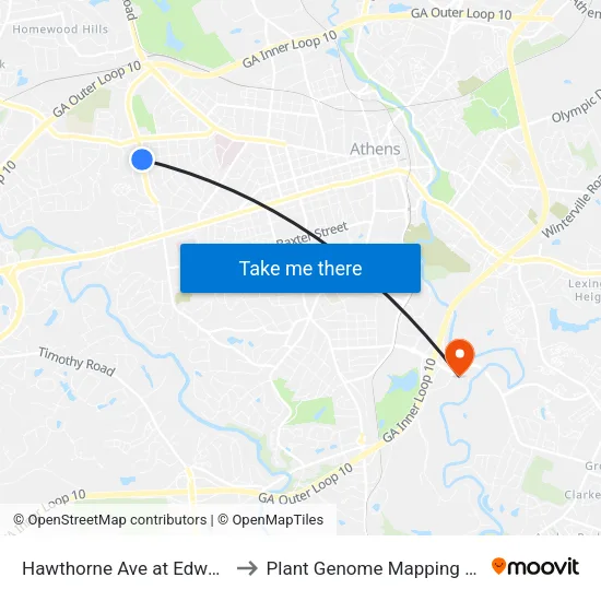Hawthorne Ave at Edwards Dr Ob to Plant Genome Mapping Laboratory map