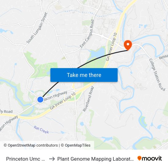 Princeton Umc Ob to Plant Genome Mapping Laboratory map