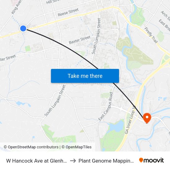 W Hancock Ave at Glenhaven Ave Ob to Plant Genome Mapping Laboratory map