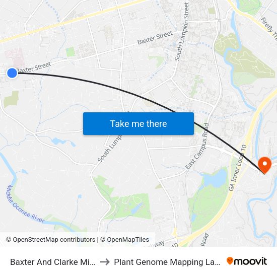 Baxter And Clarke Middle Ib to Plant Genome Mapping Laboratory map