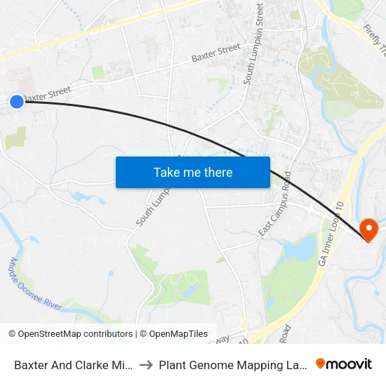 Baxter And Clarke Middle Ib to Plant Genome Mapping Laboratory map
