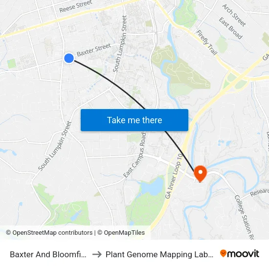 Baxter And Bloomfield Ib to Plant Genome Mapping Laboratory map