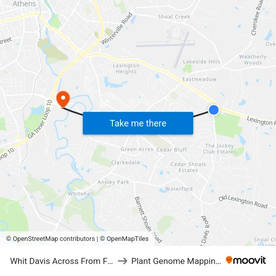 Whit Davis Across From Firewood Ct Ob to Plant Genome Mapping Laboratory map