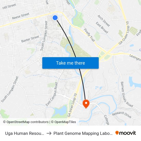 Uga Human Resources to Plant Genome Mapping Laboratory map