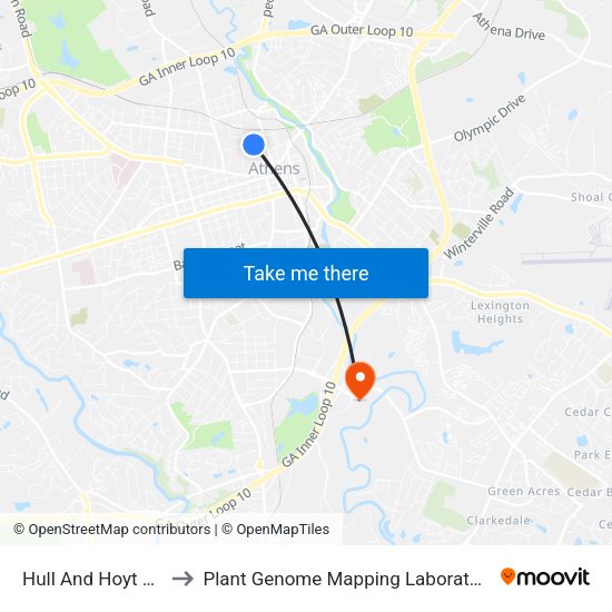 Hull And Hoyt Ob to Plant Genome Mapping Laboratory map