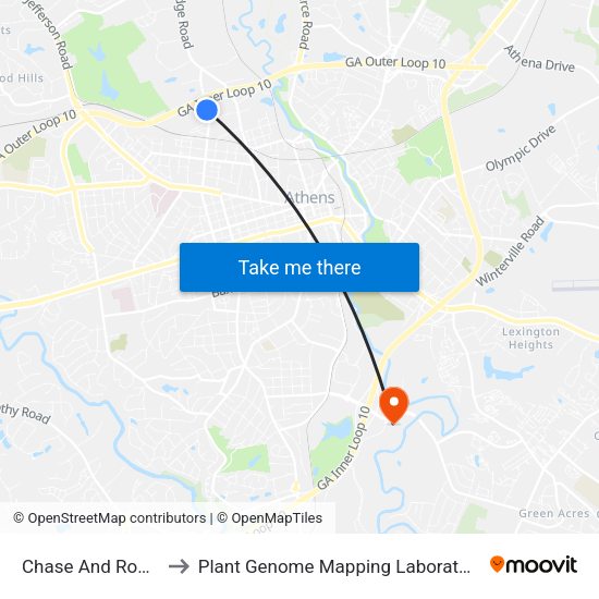 Chase And Rowe to Plant Genome Mapping Laboratory map