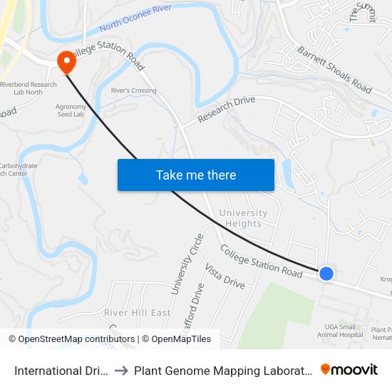 International Drive to Plant Genome Mapping Laboratory map
