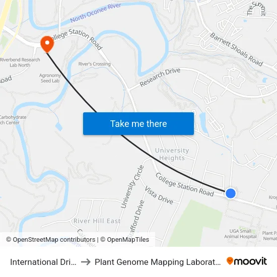 International Drive to Plant Genome Mapping Laboratory map