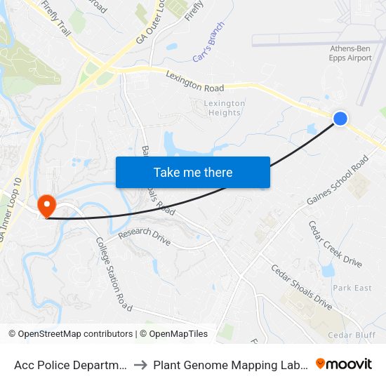 Acc Police Department Ib to Plant Genome Mapping Laboratory map