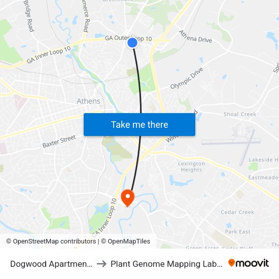 Dogwood Apartments Ob to Plant Genome Mapping Laboratory map