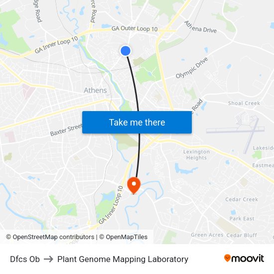 Dfcs Ob to Plant Genome Mapping Laboratory map