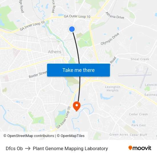 Dfcs Ob to Plant Genome Mapping Laboratory map