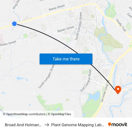 Broad And Holman Ob 2 to Plant Genome Mapping Laboratory map