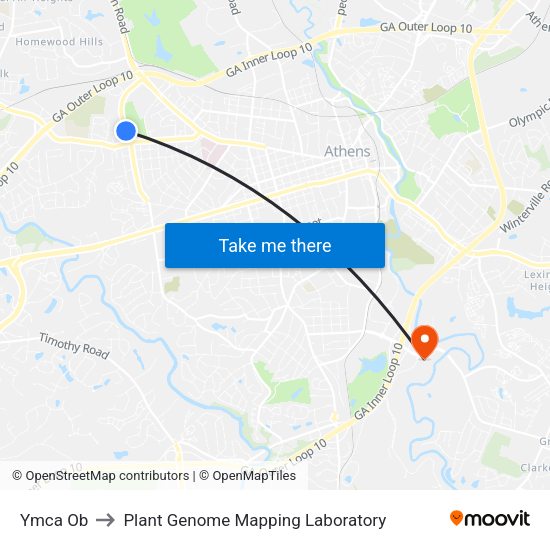Ymca Ob to Plant Genome Mapping Laboratory map