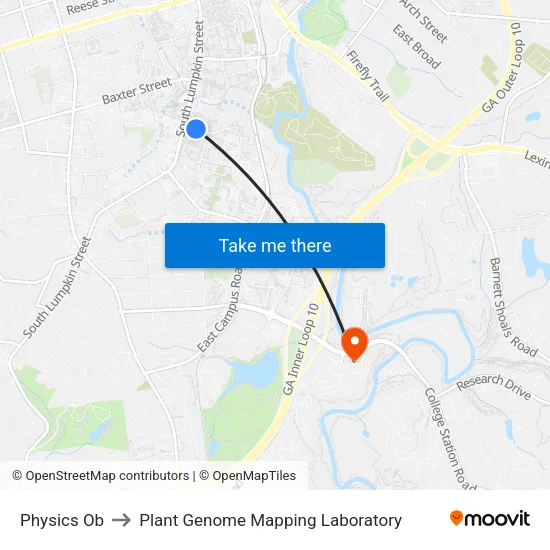 Physics Ob to Plant Genome Mapping Laboratory map