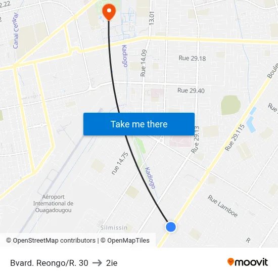 Bvard. Reongo/R. 30 to 2ie map