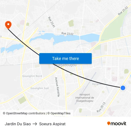 Jardin Du Siao to Soeurs Aspirat map