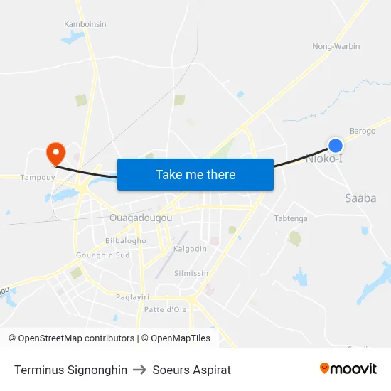 Terminus Signonghin to Soeurs Aspirat map